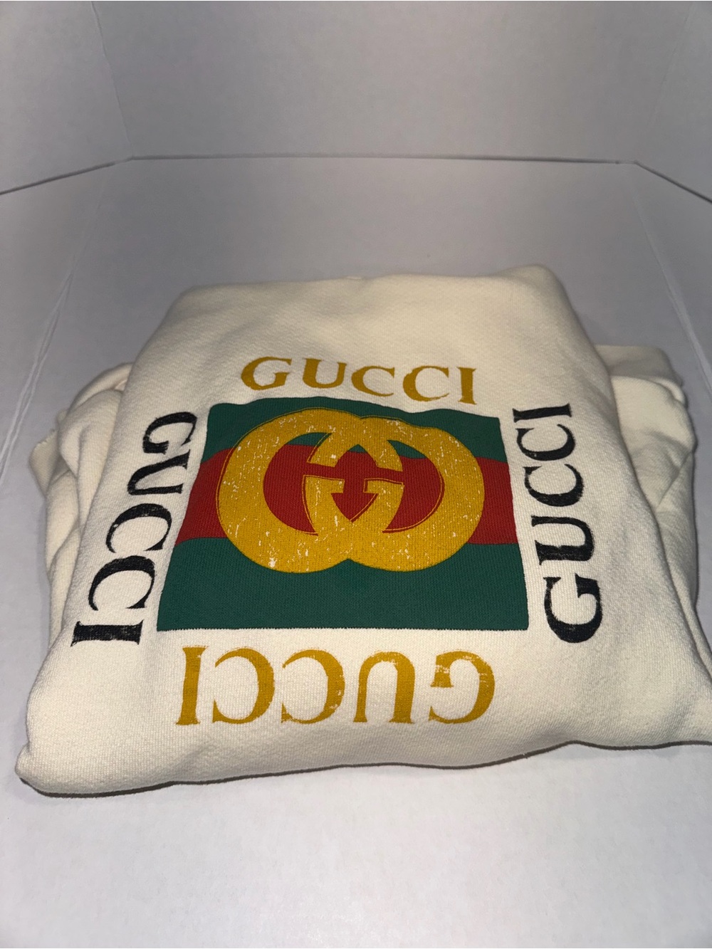 Gucci Cream Hooded Sweatshirt